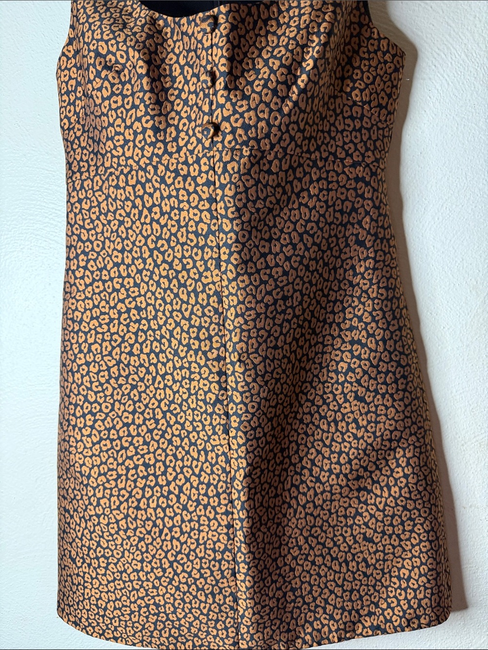 kate spade Black and copper Leopard-Print  knee length Dress - Picture 6 of 12